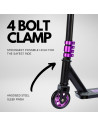 SKY055,Trotineta de scheme freestyle - Scooter DELUXE Albastru, 2 roti