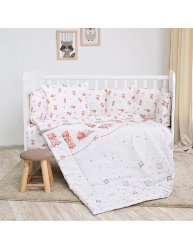 20800146101,Set lenjerie pat 7 piese Lily, bumbac ranforce, Bears & Piollws Beige