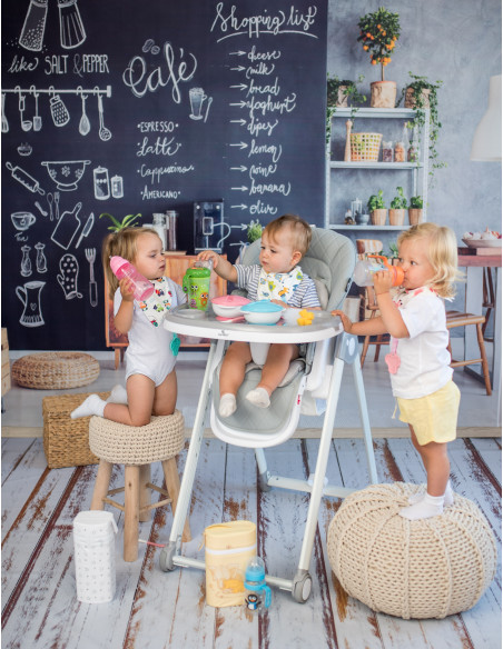10100372333,Scaun de masa, Party, reglabil, cadru aluminiu, Arctic Blue Leather