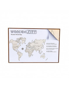 Harta lumii puzzle 3D de perete (L),WM502