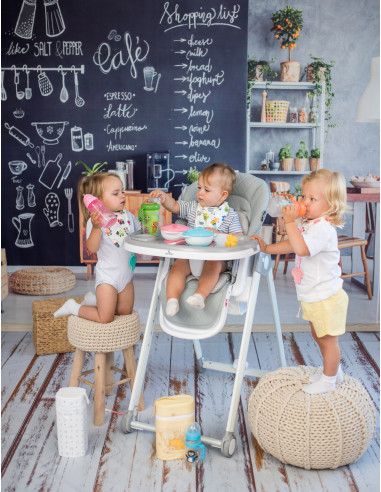 10100372325,Scaun de masa, Party, reglabil, cadru aluminiu, Cool Grey Leather 10100372325,Scaun de masa, Party, reglabil, cadru aluminiu, Cool Grey Leather