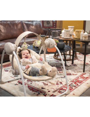 10090062396,Leagan, Portofino, electric si muzical, Peach Beige Stars