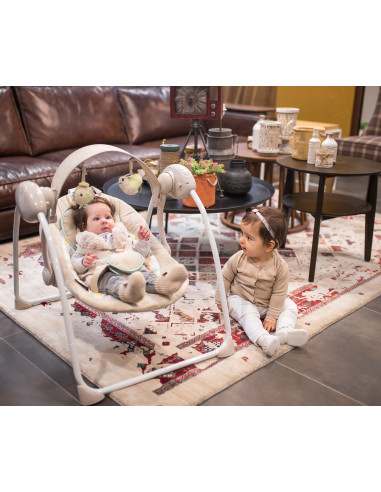 10090062396,Leagan, Portofino, electric si muzical, Peach Beige Stars