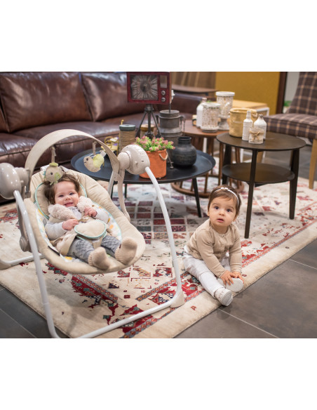 10090062396,Leagan, Portofino, electric si muzical, Peach Beige Stars