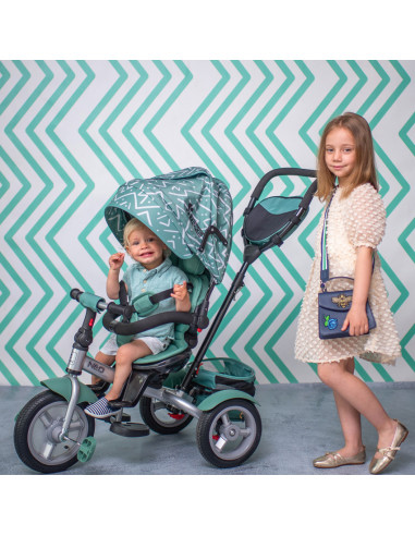 10050342101,Tricicleta Neo Air Wheels, Black & Yellow