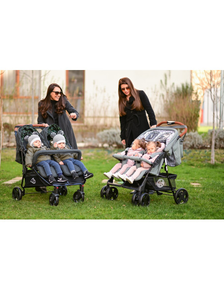 10020072386,Carucior pentru Gemeni Twin, Cool Grey