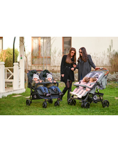 10020072386,Carucior pentru Gemeni Twin, Cool Grey
