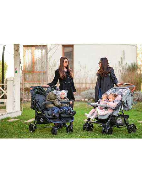 10020072386,Carucior pentru Gemeni Twin, Cool Grey