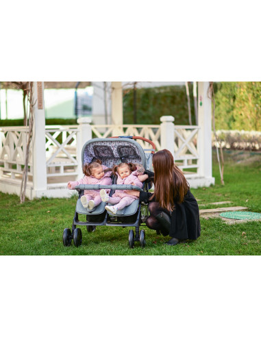 10020072386,Carucior pentru Gemeni Twin, Cool Grey