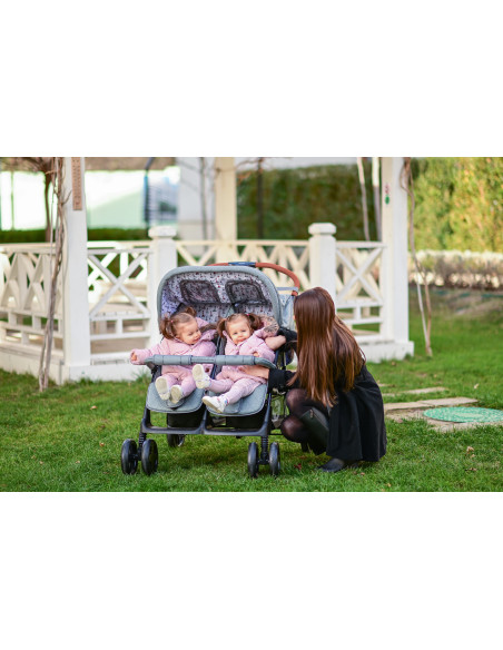10020072386,Carucior pentru Gemeni Twin, Cool Grey