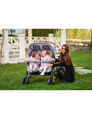 10020072386,Carucior pentru Gemeni Twin, Cool Grey