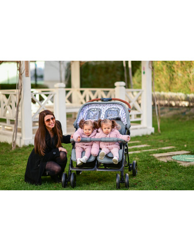 10020072386,Carucior pentru Gemeni Twin, Cool Grey
