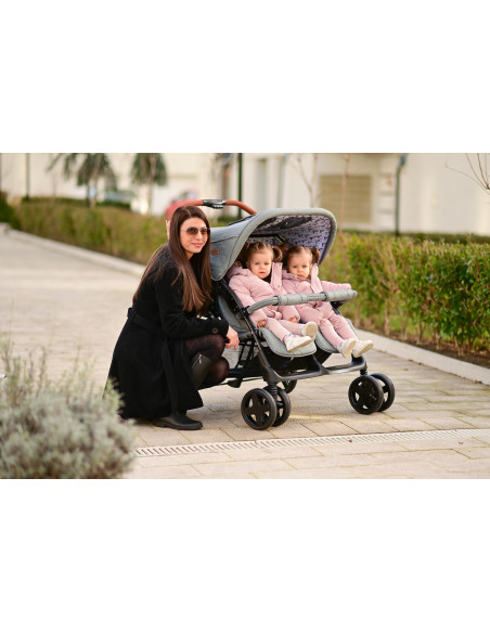 10020072386,Carucior pentru Gemeni Twin, Cool Grey