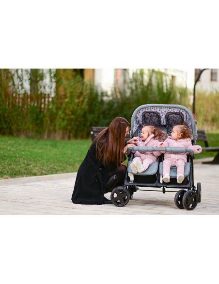 10020072386,Carucior pentru Gemeni Twin, Cool Grey