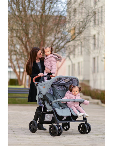 10020072386,Carucior pentru Gemeni Twin, Cool Grey