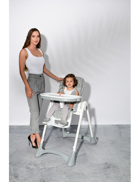 10100412322,Scaun de masa, Campanella, reglabil, 6-36 luni, Grey Parrots