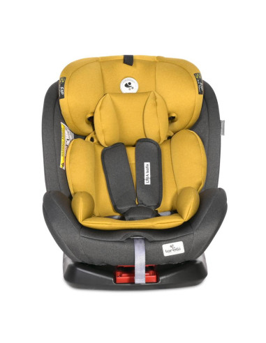 10071452341,Scaun auto Lyra Isofix, rotativ 360 grade, 0-36 kg, Black & Lemon Curry