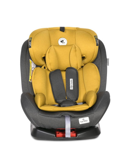 10071452341,Scaun auto Lyra Isofix, rotativ 360 grade, 0-36 kg, Black & Lemon Curry