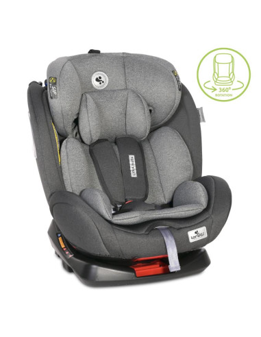 10071452339,Scaun auto Lyra Isofix, rotativ 360 grade, 0-36 kg, Black & Grey