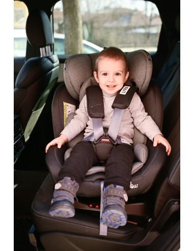 10071452339,Scaun auto Lyra Isofix, rotativ 360 grade, 0-36 kg, Black & Grey