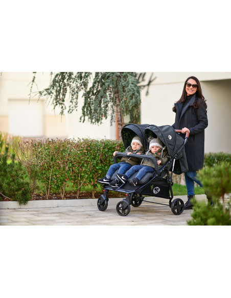 10021542305,Carucior pentru gemeni Duo, Black