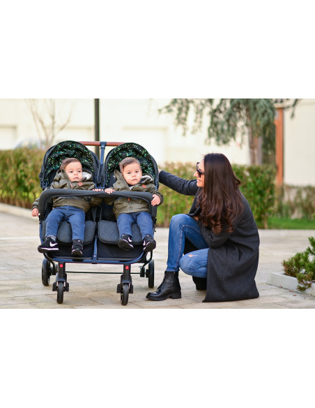 10021542305,Carucior pentru gemeni Duo, Black
