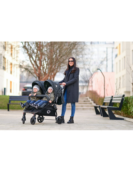 10021542386,Carucior pentru gemeni Duo, Cool Grey