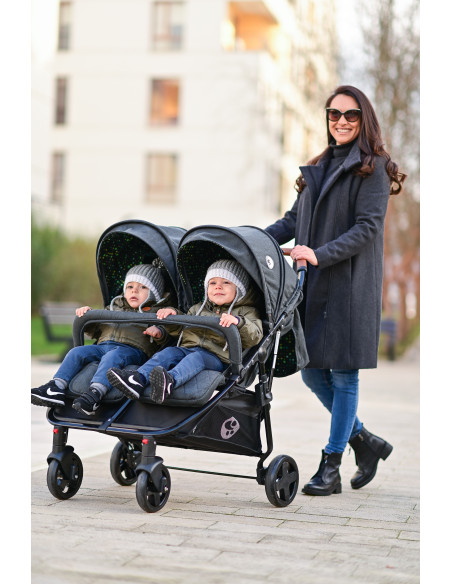 10021542386,Carucior pentru gemeni Duo, Cool Grey