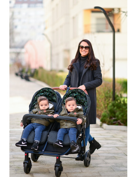 10021542386,Carucior pentru gemeni Duo, Cool Grey