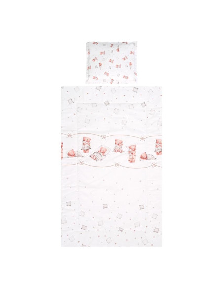 10420016101,Set lenjerie pat 3 piese, bumbac ranforce, Cosy, Bears & Piollws Beige