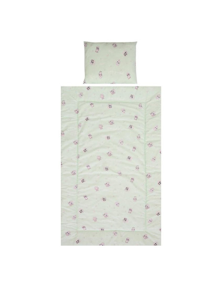 10420016201,Set lenjerie pat 3 piese, bumbac ranforce, Cosy, Friends Green