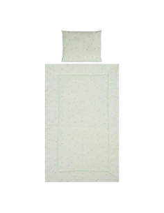 10420016201,Set lenjerie pat 3 piese, bumbac ranforce, Cosy, Friends Green 2