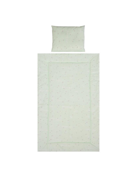 10420016201,Set lenjerie pat 3 piese, bumbac ranforce, Cosy, Friends Green