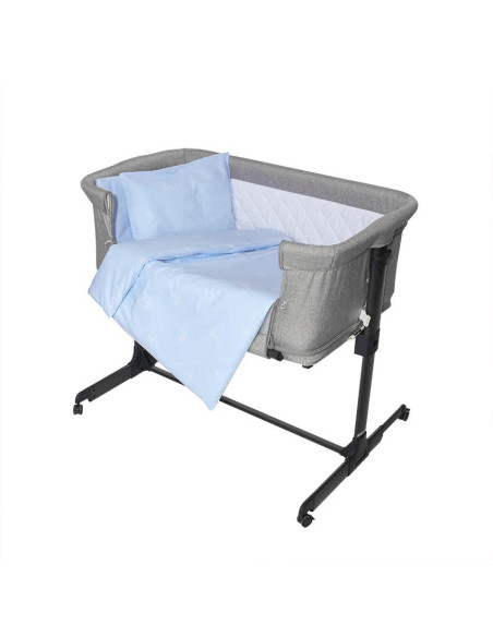 20801145901,Set lenjerie pat 5 piese, bumbac ranforce, Eva, Little Bear Blue