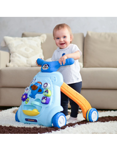 10050620001,Antemergator multifunctional, cu centru de activitati, Space, Blue