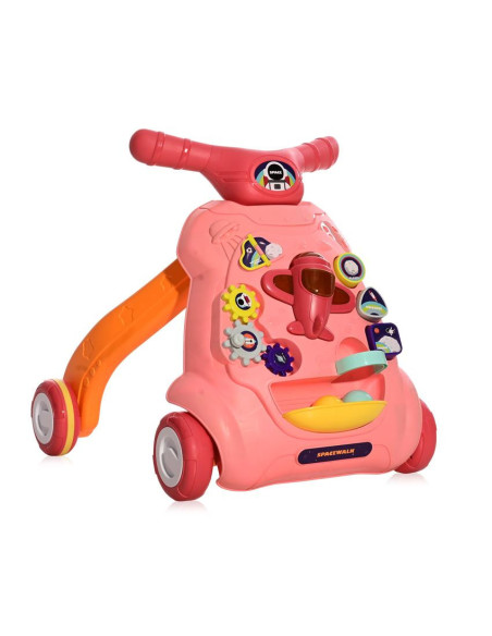 10050620002,Antemergator multifunctional, cu centru de activitati, Space, Pink