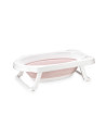 10130940001,Cadita pliabila pentru bebelusi, 82 cm, cu dop de scurgere, Nordic Pink
