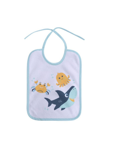 10260210002,Set 7 bavete, bumbac ambele fete, 20x25,5 cm, inchidere cu snur, Blue 10260210002,Set 7 bavete, bumbac ambele fete, 20x25,5 cm, inchidere cu snur, Blue