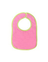 10260240003,Set 7 bavete, bumbac si peva, 30x19 cm, inchidere cu banda velcro, Pink