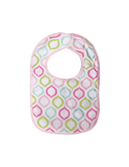 10260240003,Set 7 bavete, bumbac si peva, 30x19 cm, inchidere cu banda velcro, Pink 10260240003,Set 7 bavete, bumbac si peva, 30x19 cm, inchidere cu banda velcro, Pink
