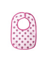 10260240003,Set 7 bavete, bumbac si peva, 30x19 cm, inchidere cu banda velcro, Pink