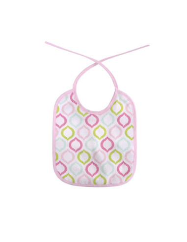 10260200003,Set 7 bavete, bumbac, 23x20 cm, inchidere cu snur, Pink 10260200003,Set 7 bavete, bumbac, 23x20 cm, inchidere cu snur, Pink