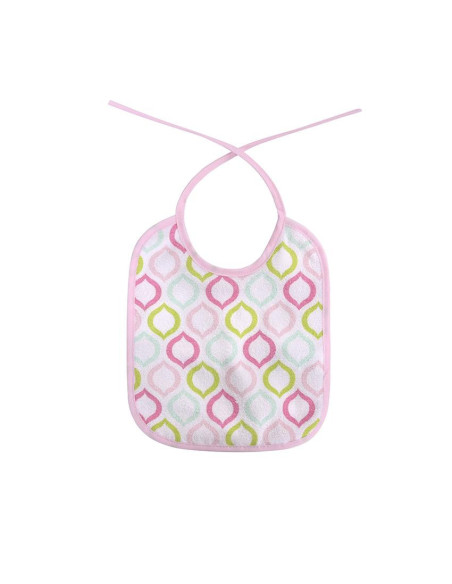 10260200003,Set 7 bavete, bumbac, 23x20 cm, inchidere cu snur, Pink 10260200003,Set 7 bavete, bumbac, 23x20 cm, inchidere cu snur, Pink