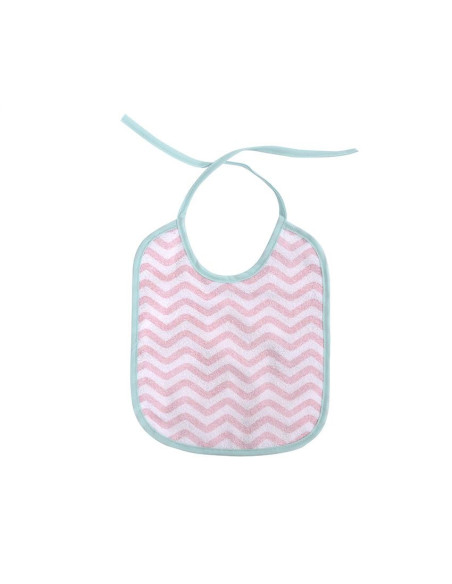 10260200003,Set 7 bavete, bumbac, 23x20 cm, inchidere cu snur, Pink 10260200003,Set 7 bavete, bumbac, 23x20 cm, inchidere cu snur, Pink