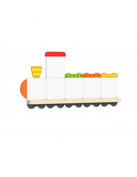 Set table de scris magnetice - Trenulet cu trei vagoane