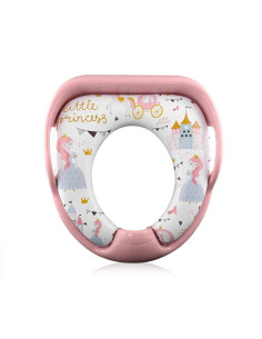 10130990007,Reductor moale pentru toaleta, cu manere, model universal, Princess Pink 2
