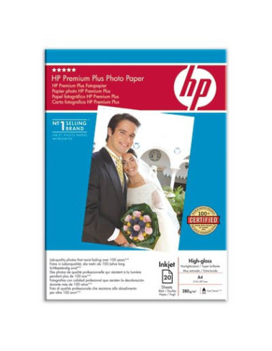 C6832A,HP Premium Plus High-gloss Photo Paper-20 sht/A4/210 x 297 mm C6832A