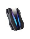 AHD770G-2TU32G1-CBK,HDD ADATA EXTERN 2.5" USB 3.2 Gen1 2TB HD770G, iluminare RGB, Black "AHD770G-2TU32G1-CBK" (include TV 0.8lei