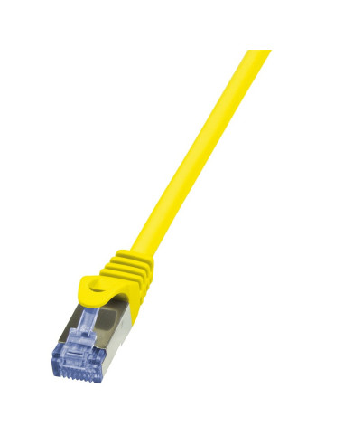RY-CQ3027S,PATCH CORD S/FTP LOGILINK Cat6a, LSZH, cupru, 0.5 m, galben, AWG26, dublu ecranat "CQ3027S"