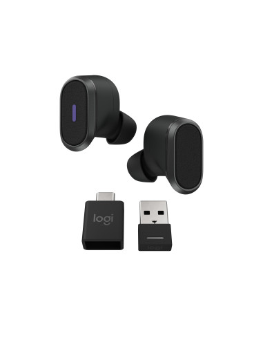 985-001082,LOGITECH Zone True Wireless - GRAPHITE - 2.4GHZ/BT - PLUGC, "985-001082"